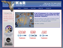 Tablet Screenshot of k-rfastenersinc.com